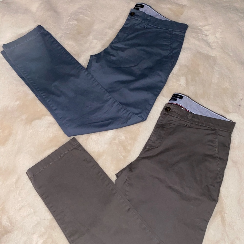 A set of Tommy Hilfiger slim fit pants